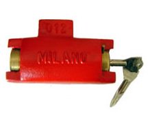 Cadeado de chão Milano com tetra chave Cadeado de chão Milano com tetra chave